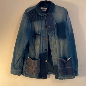 Rare FDMTL TOKYO JAPAN patchwork boro denim work jacket